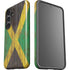 Jamaican Flag Dark Wood Galaxy S25 Plus Impact Case